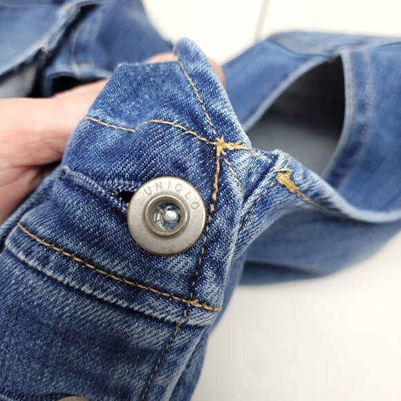 Uniqlo Womens Overall Jumpsuit Size S Blue Midume Wash - Picture 8 of 10